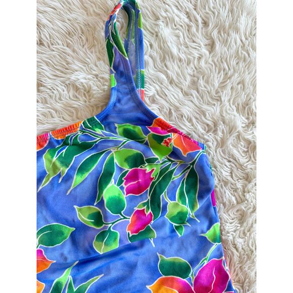 90’s Tropical Skirt Tankini size 14 - Picture 5 of 16